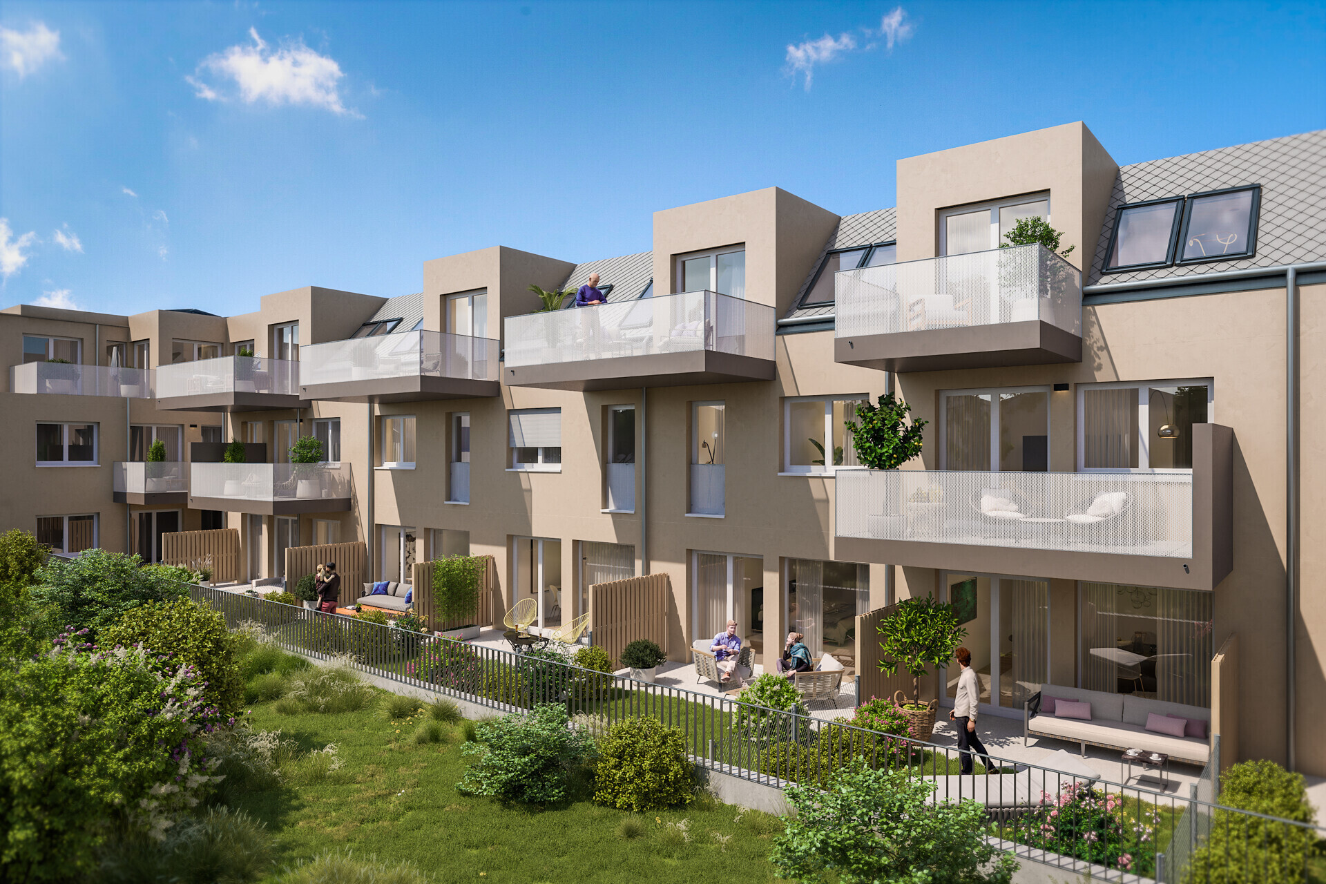 Green Townhouse-Feeling: Maisonette, 5 Zimmer, Eigengarten - provisionsfrei zu kaufen in 1230 Wien