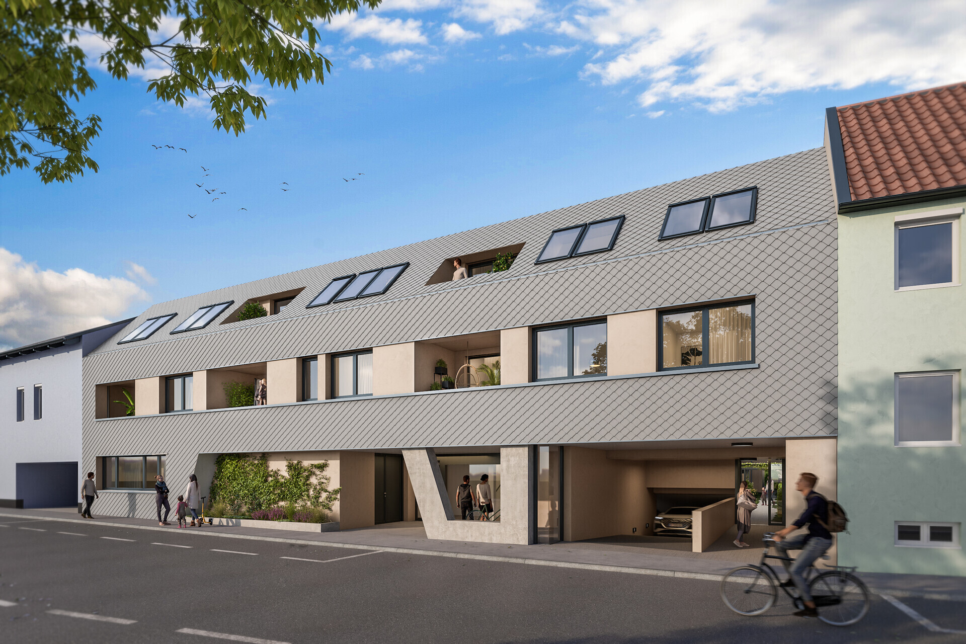 Erstbezug beim Liesingbach, 2 Zimmer, Dachgeschoß mit Loggia - provisionsfrei zu kaufen in 1230 Wien